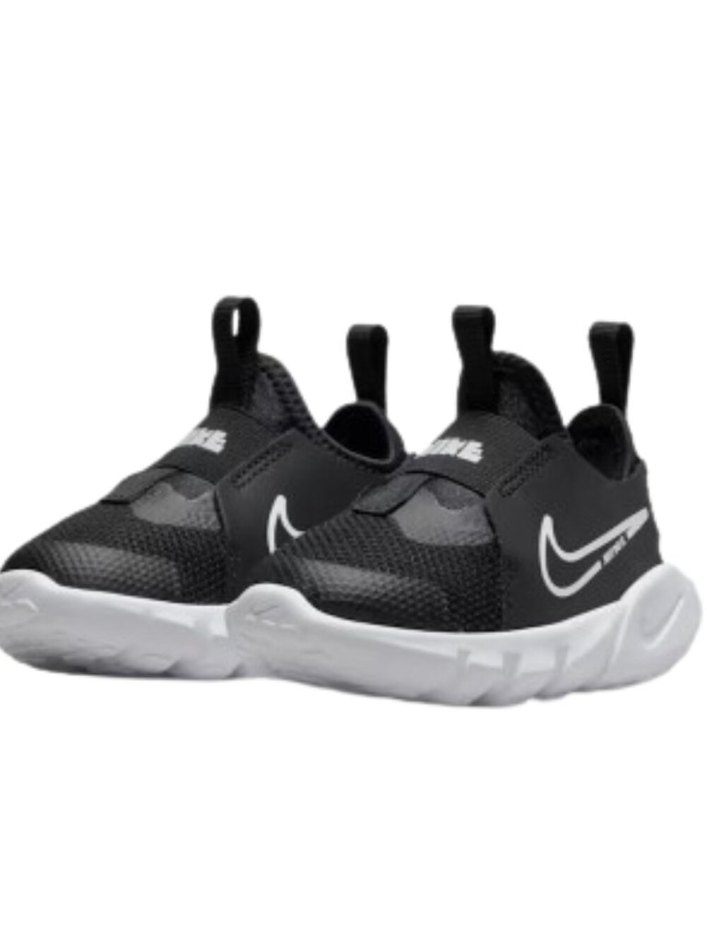 NIKE Boys Sneakers 10.5 Toddler Runner Shoes  Black White Play School Gym
